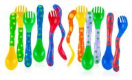 🍴 nuby spoons and forks: 4 count set with color variations for optimal feeding experience logo
