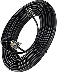 img 1 attached to 📞 Bistras 50-футовый черный телефонный удлинительный кабель: надежный кабель RJ-11 для улучшенной связи.