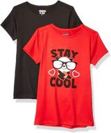 2-pack short sleeve knit fashion t-shirt for limited too girls logo