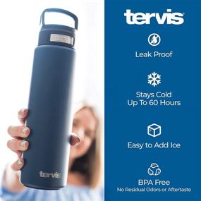 img 2 attached to Tervis 24oz Triple Walled Stainless Steel Insulated Tumbler - Keep Drinks Cold & Hot - River Rock