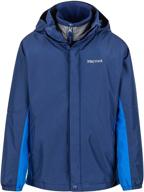 🌧️ waterproof boys' clothing: marmot northshore hooded removable jacket - stay dry in style logo