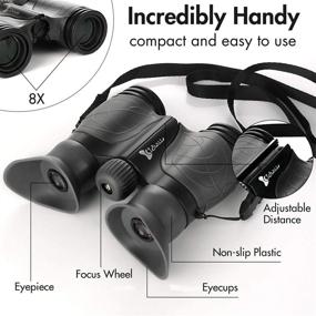img 1 attached to Top-quality Shockproof Folding Binoculars with High Resolution for Optimal Watching Experience