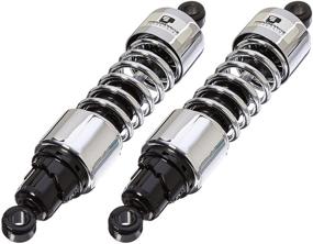 img 1 attached to 🚗 Улучшите свою поездку с прогрессивной подвеской Progressive Suspension 412-4072C, хромированным амортизатором задней подвески 13 дюймов замены.