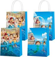 luca party paper gift bags: 16 pcs, 2 styles - perfect for fans birthday party decorations, goody bags & candy gifts logo