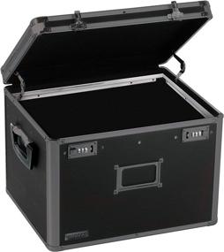 img 4 attached to 🔒 Tactical Black Vaultz Locking File Storage Chest - Letter/Legal Size, Two-Handled, 16.5 x 13.5 x 12 inches