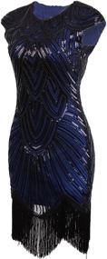 img 2 attached to Vijiv Gatsby Inspired Tassel Flapper Women's Clothing