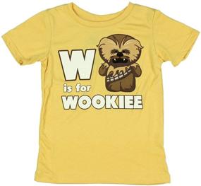 img 1 attached to 🌟 Mighty Fine Unisex-Child Star Wars - W is for Wookie T-Shirt: Perfect Gift for Young Star Wars Fans!