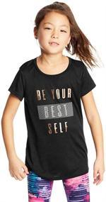 img 4 attached to C9 Champion Girls' Tech Tee: Superior Quality Fitness T-Shirt for Active Girls