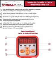 🔧 automotive timing gun with clear digital volt display screen for car engine repair tool - winmax tools logo