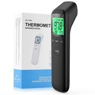 🌡️ touchless digital forehead thermometer: accurate 1-second body temperature measurement with fever alarm led display for adults, babies, and kids logo