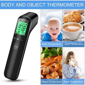 img 3 attached to 🌡️ Touchless Digital Forehead Thermometer: Accurate 1-Second Body Temperature Measurement with Fever Alarm LED Display for Adults, Babies, and Kids