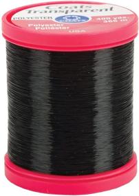 img 1 attached to 🧵 Transparent Polyester Thread in Smoke Shade - Coats S995-9950, 400 Yard Spool: Ideal for Zippers &amp; Thread Work