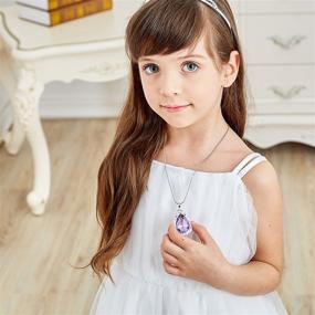 img 3 attached to 💎 Exquisite Sofia Necklace: Amethyst Pendant & Princess Costumes Jewelry for Little Girls by VINJEWELRY