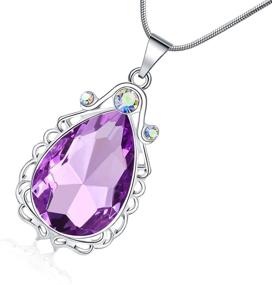 img 2 attached to 💎 Exquisite Sofia Necklace: Amethyst Pendant & Princess Costumes Jewelry for Little Girls by VINJEWELRY