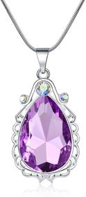 img 4 attached to 💎 Exquisite Sofia Necklace: Amethyst Pendant & Princess Costumes Jewelry for Little Girls by VINJEWELRY