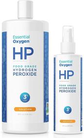 img 4 attached to 🍃 Essential Oxygen Food Grade Hydrogen Peroxide, 8 fl oz & 32 fl oz, Natural Cleaner, 3% Concentration, 1x 8 fl oz Spray & 1x 32 fl oz Refill Bottle, Pack of 2 HP