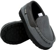 👟 top-rated outdoor toddler moccasin shoes and slippers for boys - u7gsdwlfx d black 23 logo