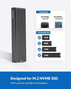 img 3 attached to ORICO M.2 NVMe SSD Enclosure: High-Speed USB 3.1 Gen 2 (10 Gbps) to NVMe PCI-E SSD Case - Supports UASP, NVMe SSD Size 2230/2242/2260/2280 (Up to 2TB)