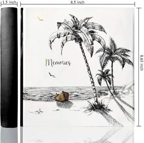 img 3 attached to 🌊 Holoary 4x6 Photo Album - 160 Pockets, Two Pictures Per Page, Memo Writing Area, Printed Book Cover with Natural Beach Memories Design - Ideal for Travel and Preserving Precious Memories