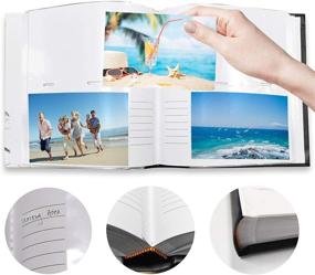 img 1 attached to 🌊 Holoary 4x6 Photo Album - 160 Pockets, Two Pictures Per Page, Memo Writing Area, Printed Book Cover with Natural Beach Memories Design - Ideal for Travel and Preserving Precious Memories