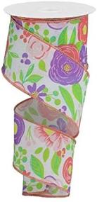 img 2 attached to Flower Blooms Canvas Ribbon Lavender