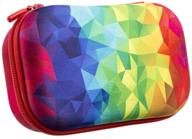 zipit colorz pencil box: stylish and durable storage container for 60 pens | perfect for school and office supplies | secure zipper closure | kaleidoscope logo