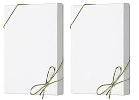 img 4 attached to 🎁 Cake Supply Shop MK872 - 10 Pack of White Men's Shirts Gift Wrap Packaging Box with Gold Stretch Loop Bows - Guaranteed Delivery in 3 Days
