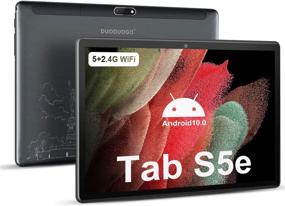 img 4 attached to 📱Планшет на Android 10.0 с диагональю экрана 10,1 дюйма и поддержкой 5G Wi-Fi, 64 ГБ ПЗУ / расширение до 128 ГБ, четырехъядерный процессор 1.6 ГГц, сенсорный IPS-экран 10,1 дюйма, двойная камера, Bluetooth, 6000 мАч аккумулятор, сертифицированные планшеты Google
