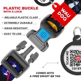 img 2 attached to Nylon Dog Collar for Large, Small & Medium Dogs - Adjustable & Breakaway Puppy Collars for Large Breed Dogs - Boy & Girl Dog Collars with Durable Buckle and QR Tag