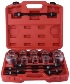 img 4 attached to 🔧 27 Piece Universal Press and Pull Sleeve Kit Bush Bearing Removal and Insertion Tool Set from WINTOOLS