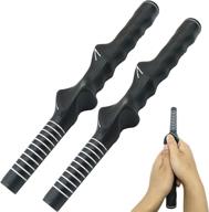 ⛳️ improve your golf swing with tihood right-handed grip trainer – 2pcs black set логотип