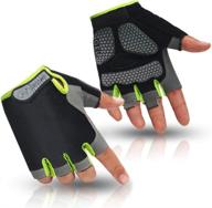 🚴 huwaih cycling gloves: men's/women's half finger mountain bike gloves - anti slip, shock absorbing gel pad, breathable логотип