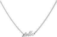 wigerlon personalized name necklace: 18k white gold plated pendant for women and girls - custom jewelry logo