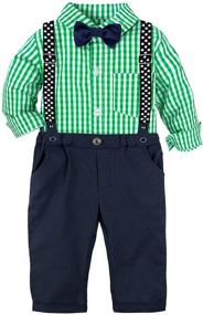 img 4 attached to Optimized Boys' Toddler Suits Bearer Outfits Sets for Clothing