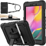 📱 seymac drop-proof case for samsung galaxy tab a 8.0'' 2019 with screen protector - black logo