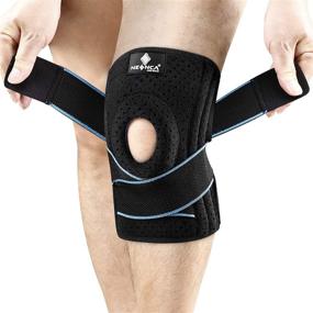 img 4 attached to NEENCA Knee Brace with Side Stabilizers and Patella Gel Pads - Adjustable Compression Knee Support Braces for Pain Relief, Meniscus Tear, ACL, MCL, Arthritis, Joint Recovery - 4 Sizes (ACE-54)