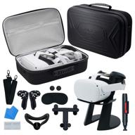 🎮 simply+ travel case: perfect storage solution for oculus quest 2/elite head strap/halo strap carrying case vr gaming headset & accessories logo