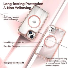 img 1 attached to 📱 TAURI iPhone 13 Defender Case 6.1 Inch with Screen Protector & Lens Protector - Military Grade Protection | Shockproof Slim Design