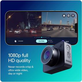 img 2 attached to 📷 Nexar Beam GPS автомобильное видеорегистратор 2021 - Full HD 1080p, 32 ГБ SD-карта, неограниченное облачное хранилище, режим парковки, WiFi.