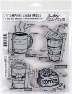 ☕️ stampers anonymous tim holtz fresh brewed blueprint stamp set: detailed cling rubber designs, 7x8.5 inches logo