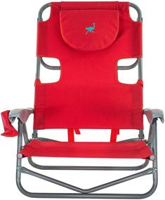 img 3 attached to Ultimate Red Ostrich On 🪑 Your Back Chair: Ergonomic Comfort & Style