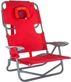 img 4 attached to Ultimate Red Ostrich On 🪑 Your Back Chair: Ergonomic Comfort & Style