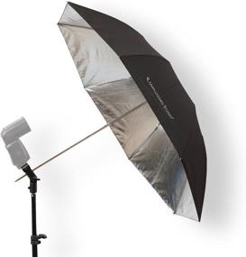 img 2 attached to UNPLUGGED STUDIO Collapsible Silver Umbrella