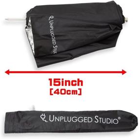 img 1 attached to UNPLUGGED STUDIO Collapsible Silver Umbrella