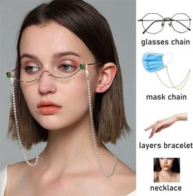 img 3 attached to 👓 Magitaco Eyeglass Lanyard Holders - Glasses Lanyard for Easy Eyewear Management