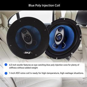 img 2 attached to 🚗 6.5-Inch Three-Way Car Speaker System - 180W RMS/360W Power Handling, 4 Ohm Impedance, and 3/4-Inch Piezo Tweeter - Pyle PL63BL