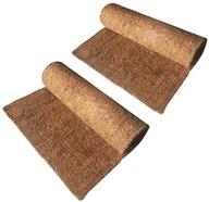 🐢 2-pack reptile carpet: natural coconut fiber mat for pet terrarium liner - reptile supplies for lizard, snake, chameleon, turtle bedding - bunny rabbit mat logo