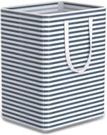 🧺 tribesigns extra large 96l laundry hamper - collapsible basket with handle, 4 detachable rods - cotton linen foldable bathroom storage for toys and clothes logo