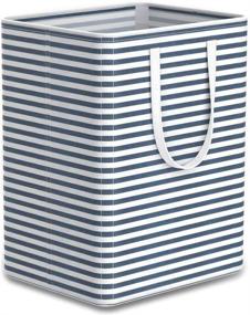 img 4 attached to 🧺 Tribesigns Extra Large 96L Laundry Hamper - Collapsible Basket with Handle, 4 Detachable Rods - Cotton Linen Foldable Bathroom Storage for Toys and Clothes