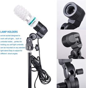 img 2 attached to 📸 Emart 1000w Umbrella Lighting Kit for Photography, 5500k Daylight Continuous Lighting, Professional Video Lighting Solution